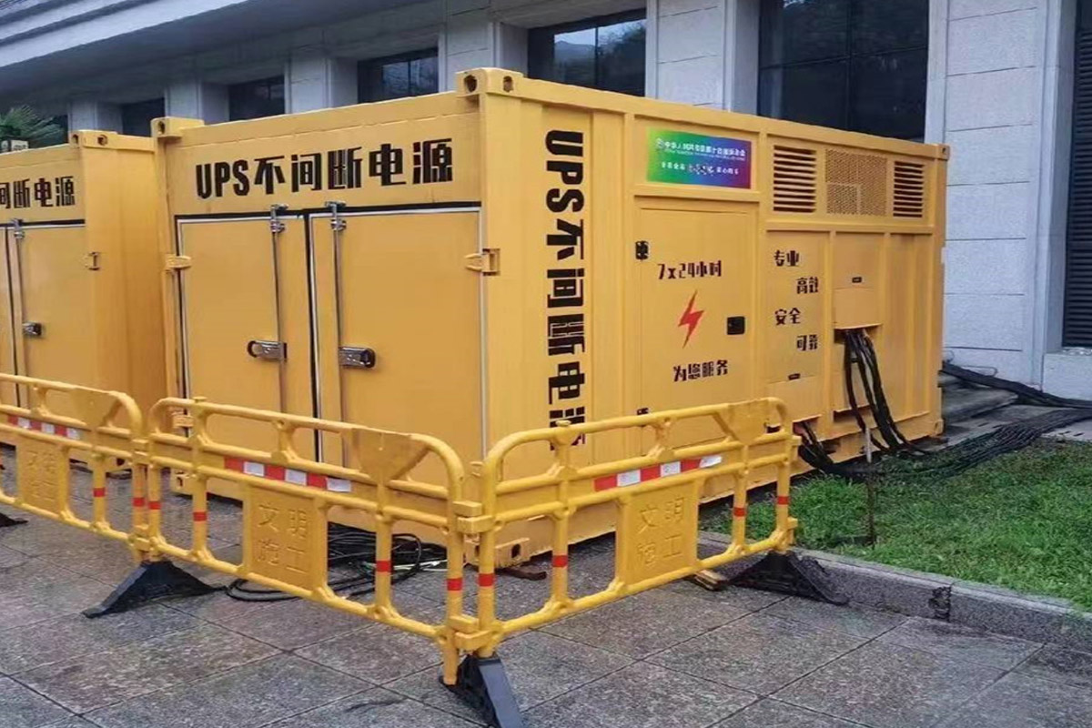 赵县发电机租赁施工现场