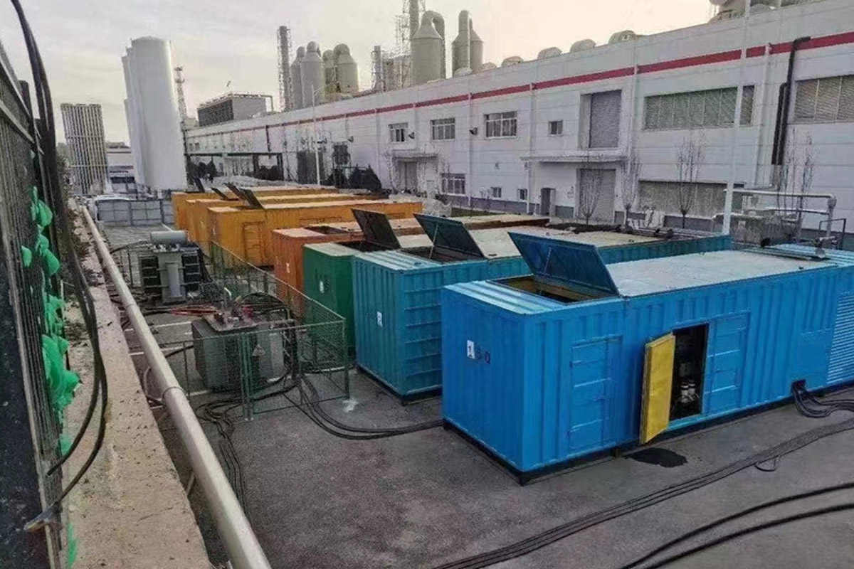 赵县发电机租赁施工现场